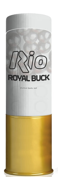 Rio Ammunition RB129 Royal Buck 9P Buckshot 12 Ga, 2-3/4", #00 Buck, .34 Dia. 9 pellets, 1345 fps, 5 Rnd