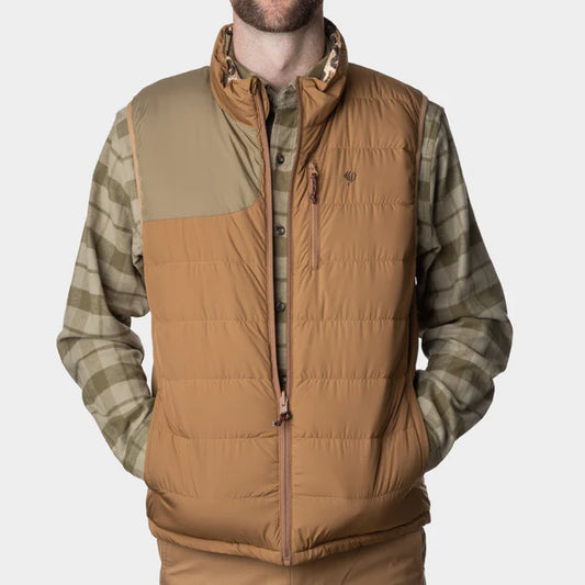 Duck Camp Dry Down Vest- Reversible - Pintail/ Wetland