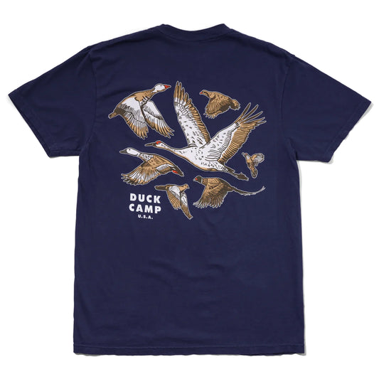 Duck Camp Birds of a Feather T-Shirt- Faded Navy
