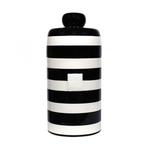 Happy Everything Black Stripe Happy Everything Mini Canister