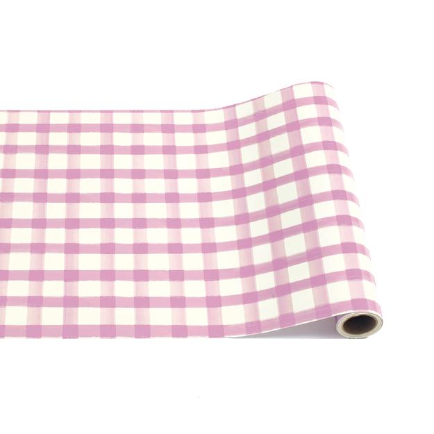 Hester & Cook Lilac Painted Check Table Runner