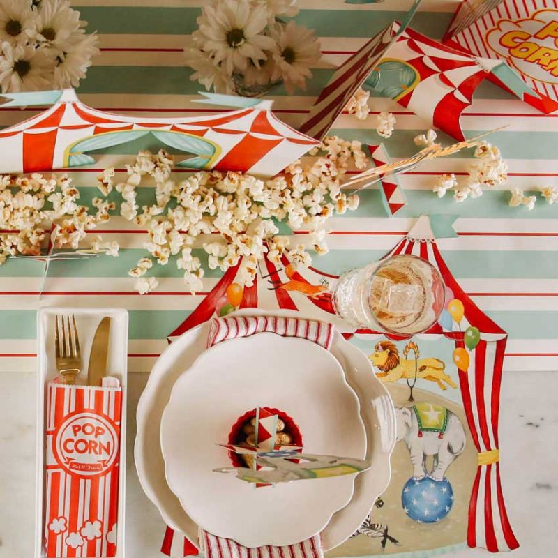 Hester and Cook Die-Cut Circus Tent Placemat