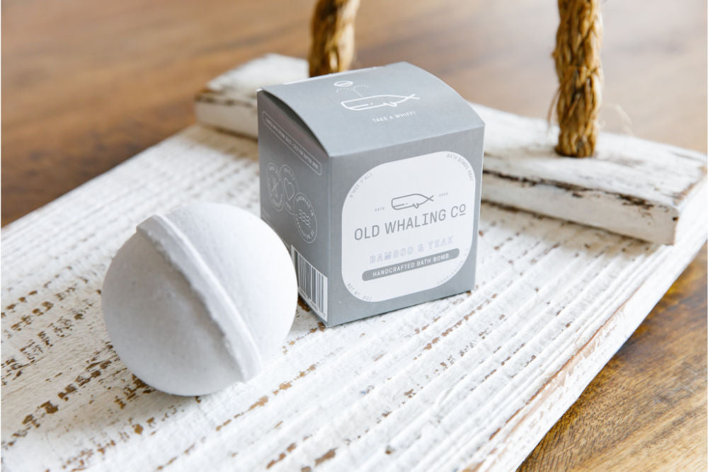 Old Whaling Co Bamboo and Teak Bath Bomb